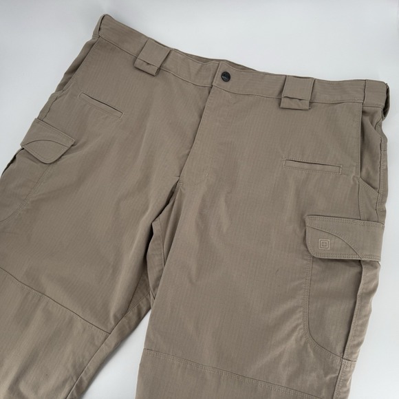 5.11 Tactical Cotton Khaki Pants Ripstop Cargo Mens 44x30 Tan Beige - Picture 1 of 16
